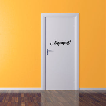 Basement Door, Room, Window, and Wall Decor, Vinyl Decal Sign for Basements, Sports Rooms, Art! C15